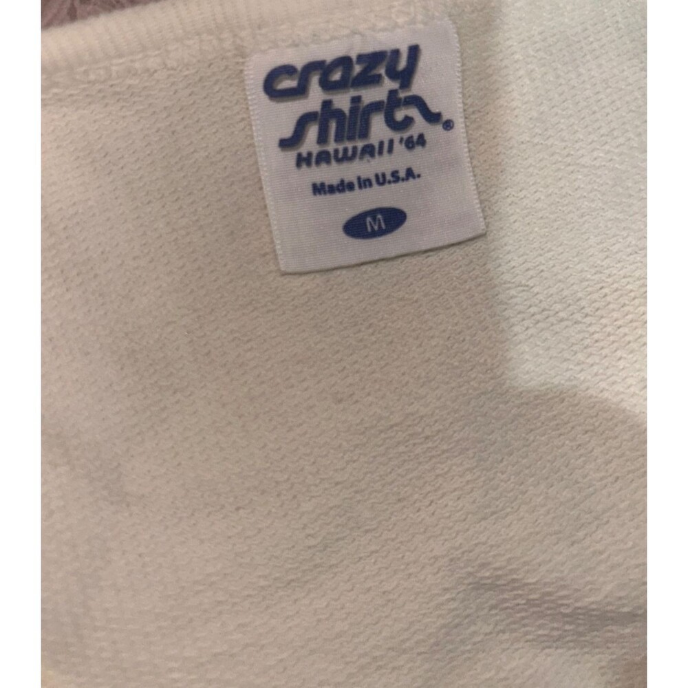 Crazy Shirts Hawaii Women’s Embroidered Sweatshirt Top size M Made in USA - Picture 5 of 6
